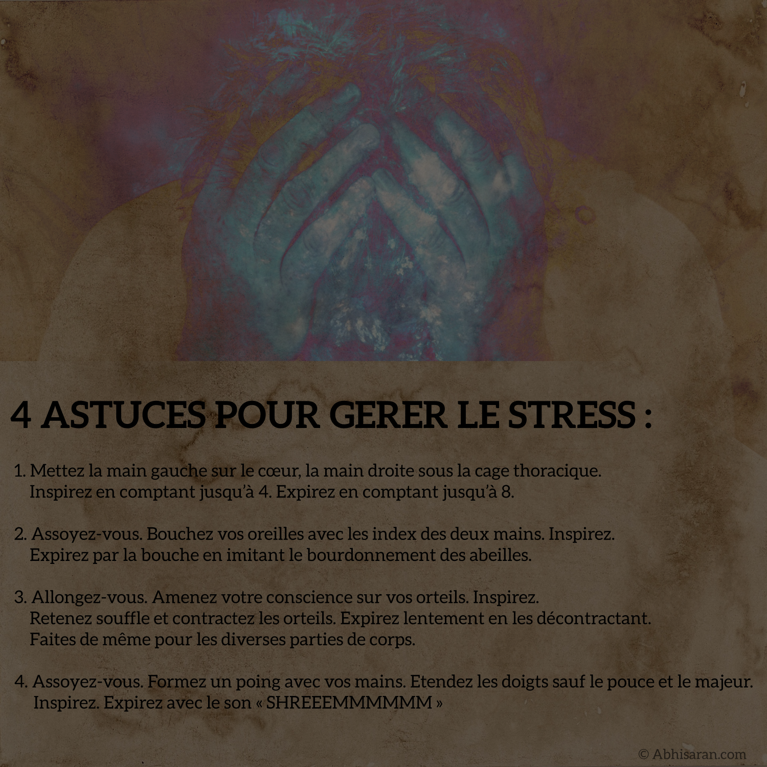 4 astuces pour gérer le stress rapidement.