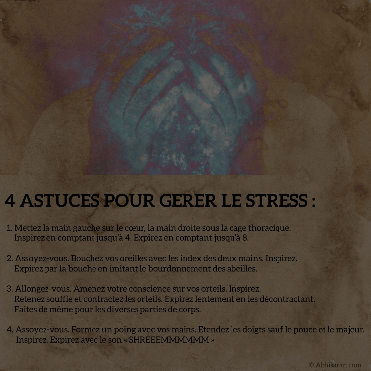 4 astuces pour gérer le stress rapidement.