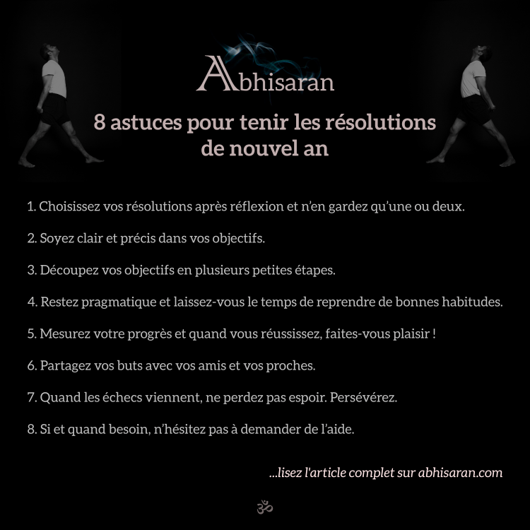 8 astuces pour tenir les résolutions de nouvel an